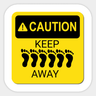 Keep 6 Feet Away Sticker